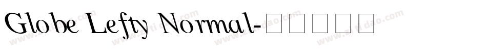 Globe Lefty Normal字体转换